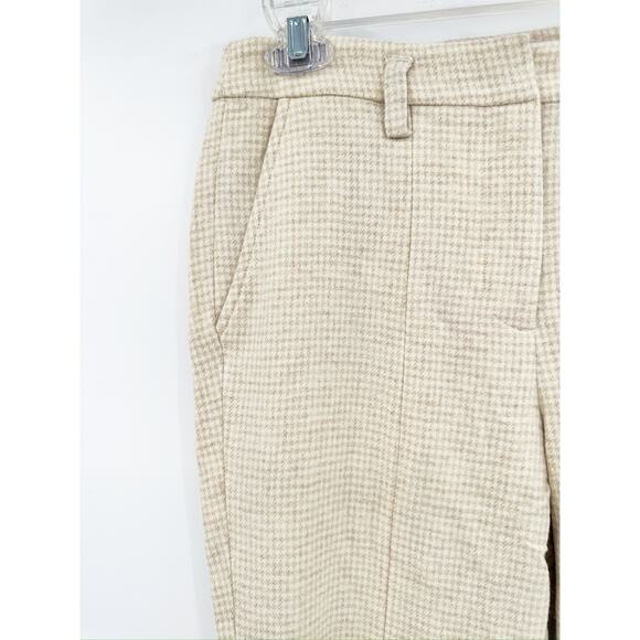 Anine Bing Joelle Trouser in Multi Wool Blend 32 Split Hem - Picture 3 of 9